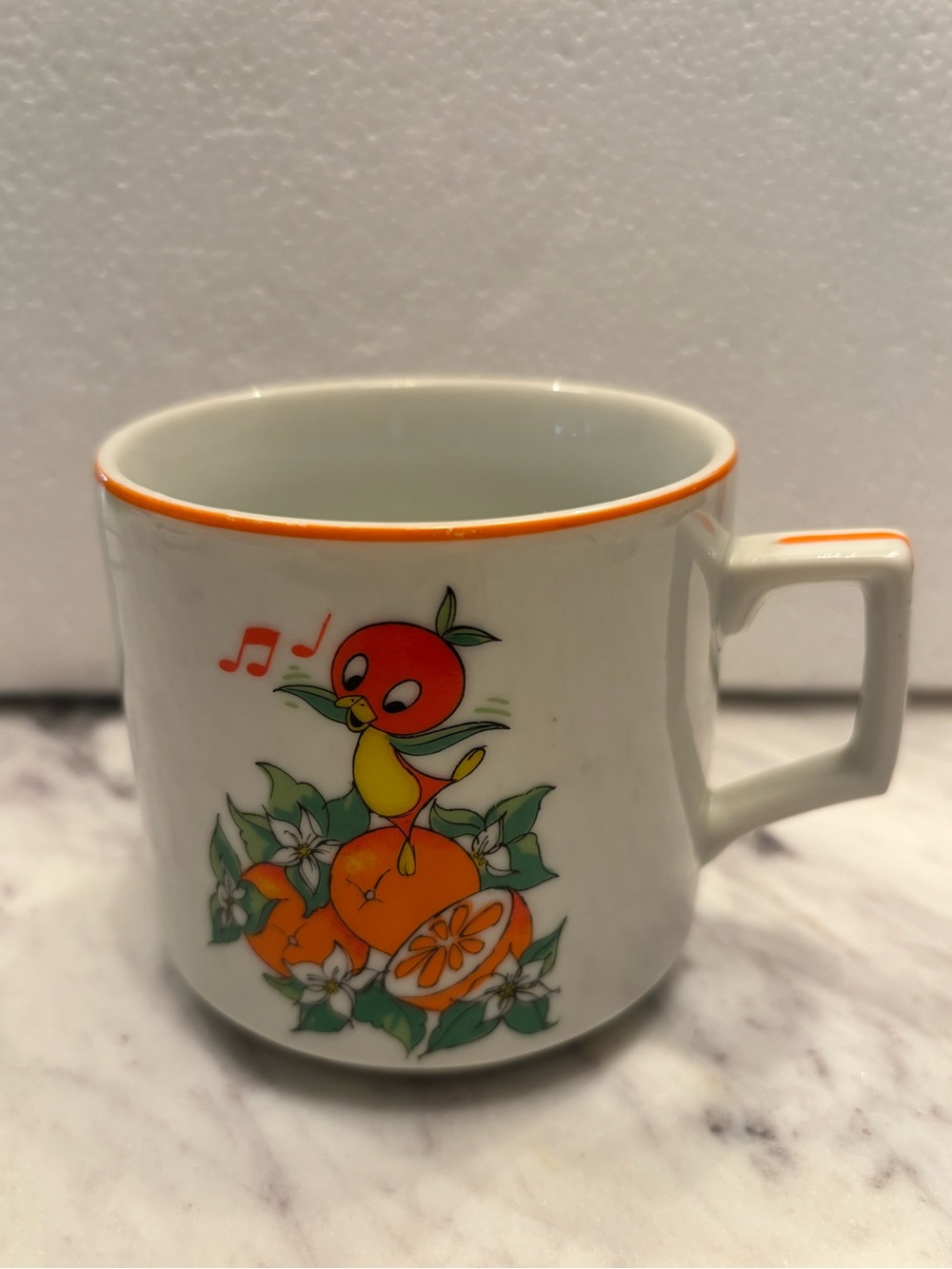 Walt Disney Productions Japan Orange Bird Florida Vintage Mug